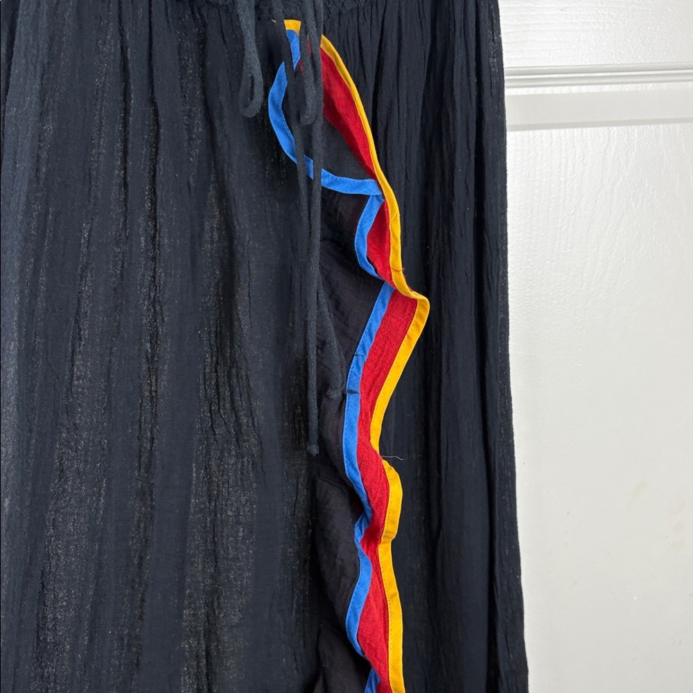 Vintage Patti Cappalli Bi-Rage 70s Boho Ruffle Maxi Dress Size small - Picture 5 of 9
